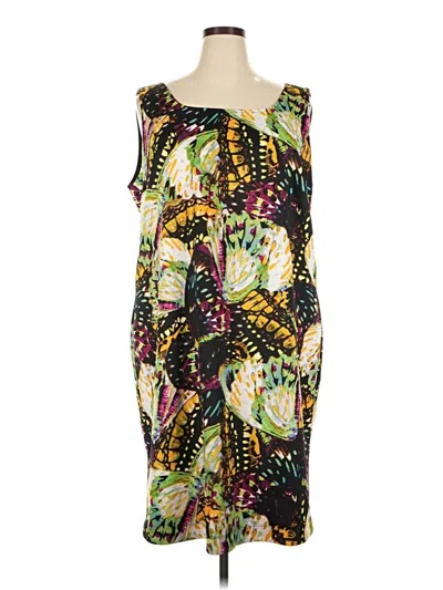 Pre-owned Gabby Skye Cocktail Dress In Yellow