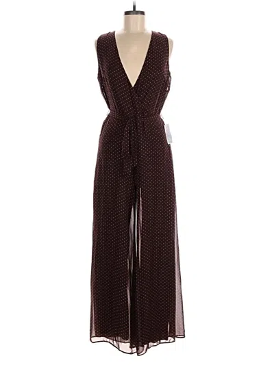 Gabby Skye Jumpsuit In Brown