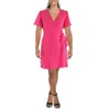 Gabby Skye Womens Textured Gauze Mini Dress In Pink