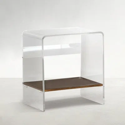 Gabby Sloan Lucite Waterfall End Table In Clear