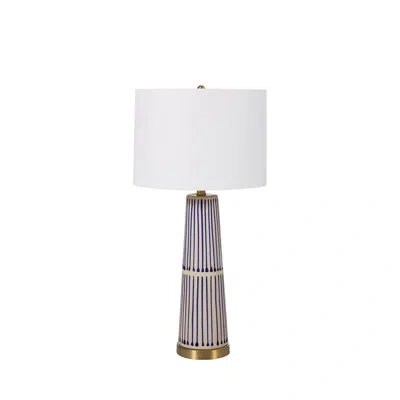 Gabby Sophie 29.5" Table Lamp In Cream Navy