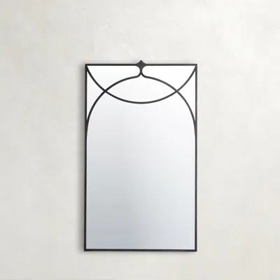 Gabby Swan Rectangle Metal Wall Mirror In Antique Pewter