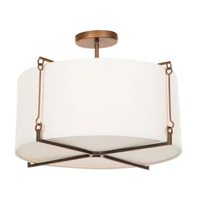 Gabby Theresa Semi Flush Mount In Matte Bronze