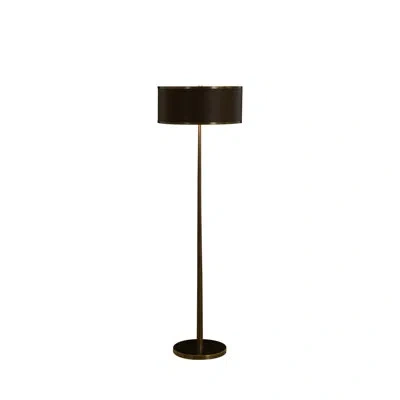 Gabby Vistara Mountain Bronze Leather Floor Lamp - 59.5 In. H