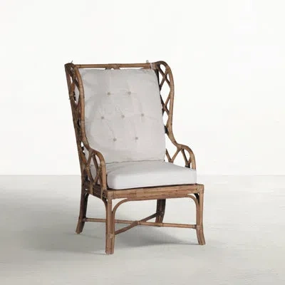 Gabby Watson 28.25" Wide Tufted Wingback Chair In Beige
