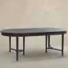 Gabby Whitlock Extendable Solid Wood Dining Table In Cerused Forest Black