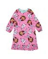 GABBY'S DOLLHOUSE TODDLER GIRLS LONG SLEEVE DORM PAJAMA
