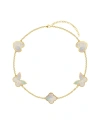 Gabi Rielle 14k Over Silver 10-12mm Mother Of Pearl Stackable Bracelet