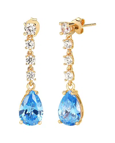 Gabi Rielle 14k Over Silver Cz Candy Drop Earrings