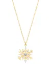 Gabi Rielle 14k Over Silver Cz Cosmic Jeweled Necklace