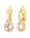 Gabi Rielle 14k Over Silver Cz Earrings
