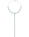 Gabi Rielle 14k Over Silver Cz Lariat Necklace