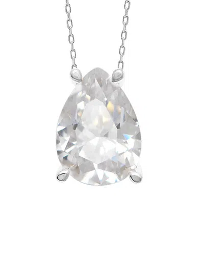 Gabi Rielle 14k Over Silver Cz Pendant Necklace In Gold