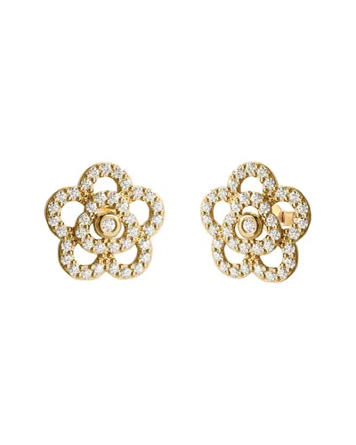 Gabi Rielle Effortless Staples Rose Stud Earrings In Gold