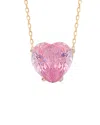 Gabi Rielle 14k Over Silver Cz Solitaire Necklace