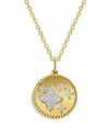 Gabi Rielle 14k Over Silver Cz Sparkling Necklace