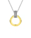 Gabi Rielle 14k Over Silver Cz Stackable Necklace