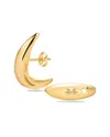 Gabi Rielle 14k Over Silver Cz Stargazer Studs In Gold