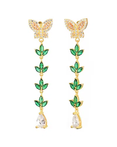 GABI RIELLE GABI RIELLE 14K OVER SILVER EARRINGS