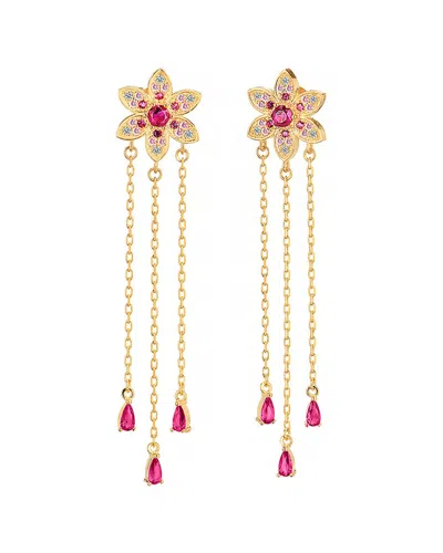 Gabi Rielle 14k Over Silver Earrings In Multi