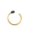 Gabi Rielle 14k Over Silver Enamel Matchstick Adjustable Ring