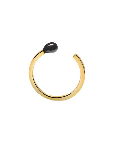 Gabi Rielle 14k Over Silver Enamel Matchstick Adjustable Ring