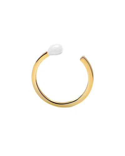 Gabi Rielle 14k Over Silver Enamel Matchstick Adjustable Ring In Orange