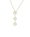 Gabi Rielle 14k Over Silver Lariat Necklace
