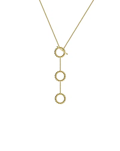 Gabi Rielle 14k Over Silver Lariat Necklace In Gold