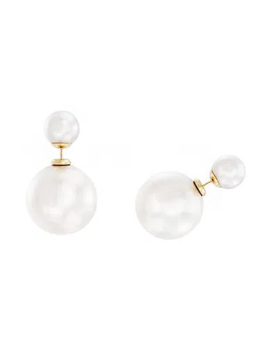 Gabi Rielle 14k Over Silver Pearl Bella Babe Earrings