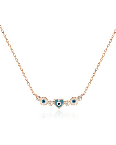 Gabi Rielle 14k Over Silver Protect Your Heart Pendant Necklace In Gold