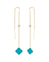 Gabi Rielle 14k Over Silver Threader Earrings