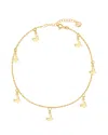 Gabi Rielle 14k Vermeil Shimmering Butterfly Ankle Bracelet