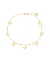 Gabi Rielle 18k Over Silver Shimmering Stars Anklet