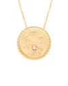 Gabi Rielle 22k Over Silver Aries Cz Necklace
