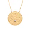 Gabi Rielle 22k Over Silver Virgo Cz Necklace