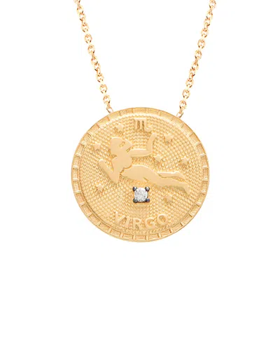 Gabi Rielle 22k Over Silver Virgo Cz Necklace