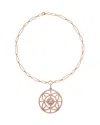 Gabi Rielle 22k Rose Gold Vermeil Cz Necklace