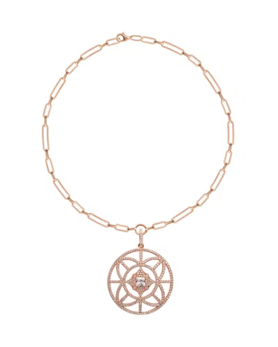 Gabi Rielle 22k Rose Gold Vermeil Cz Necklace