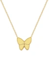 Gabi Rielle Butterfly Popcorn Pendant Necklace
