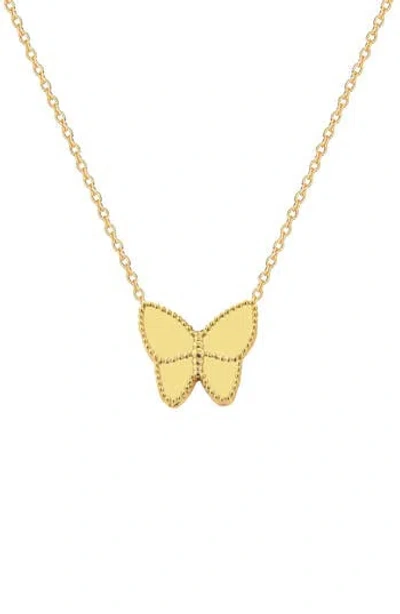 Gabi Rielle Butterfly Popcorn Pendant Necklace