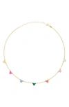 Gabi Rielle Candy Butterfly Station Chain Necklace In Gold