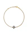 Gabi Rielle Women's Color Forward 14k Yellow Gold Vermeil & Enamel Flower Tennis Bracelet
