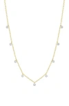 Gabi Rielle Cubic Zirconia Shaker Chain Necklace In Gold