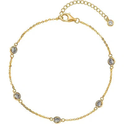 Gabi Rielle Diamondette Bezel Bracelet In Gold