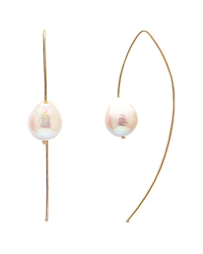 Gabi Rielle Dnu Discontinued  Gold Over Silver Pearl Earrings