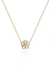 Gabi Rielle Effortless Staples Rose Pendant Necklace In Gold