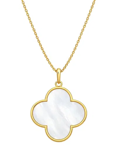 Gabi Rielle Femme Felling 14k Plated 26mm Pearl Stackable Necklace In Gold