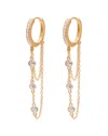 Gabi Rielle Gold Over Silver Cz Earrings No Color