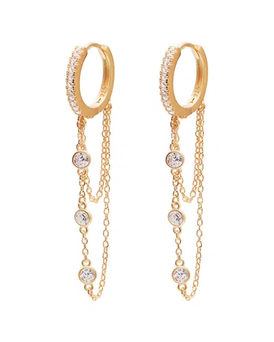 Gabi Rielle Gold Over Silver Cz Earrings No Color